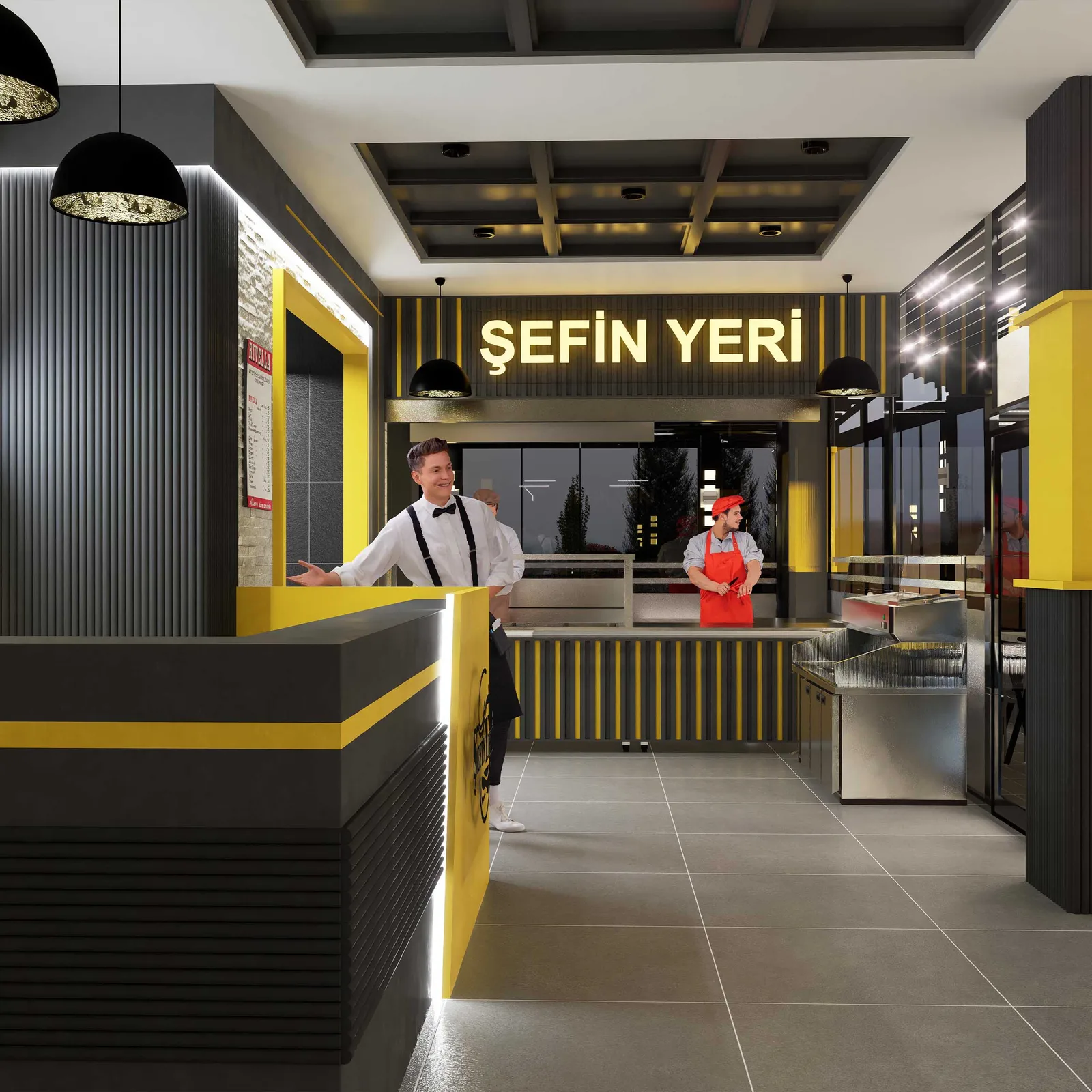 Şefin Yeri Restaurant — iç mimarlık, görsel 7