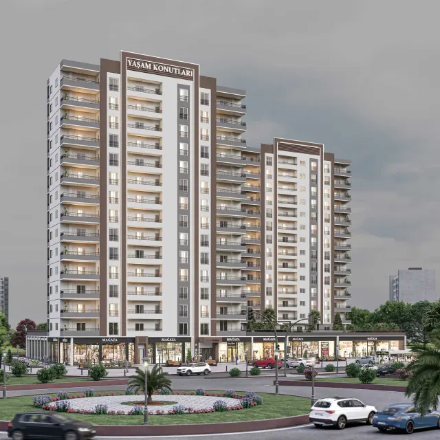 Yaşam Konutları — 3d dış cephe görselleştirme, görsel 1